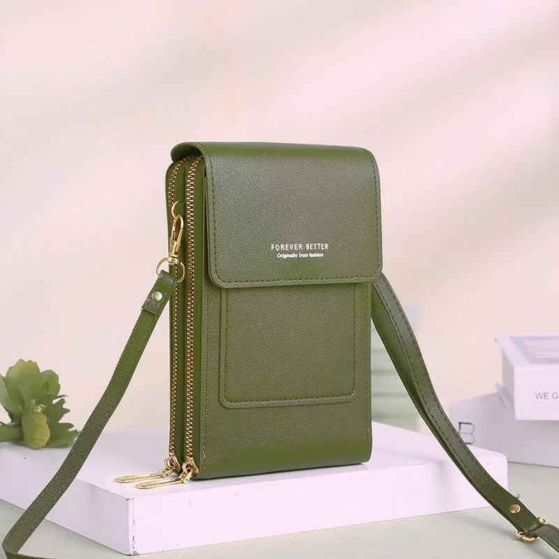 👝🔐Compact Anti-Theft Phone Crossbody Bag:  Multi-Layer Storage & Premium Leather
