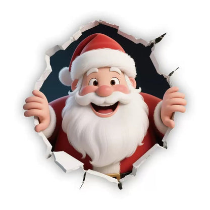 🎅 Santa Claus Wall Sticker : Christmas Cheer & Creative DIY Decor