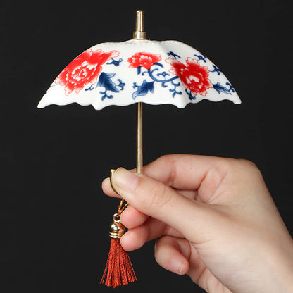🔥2026 10K+ SOLD! 🎁Umbrella-Shaped Ceramic Tea Strainer Set  A Whimsical Gift For Tea Lovers! 💝🍵