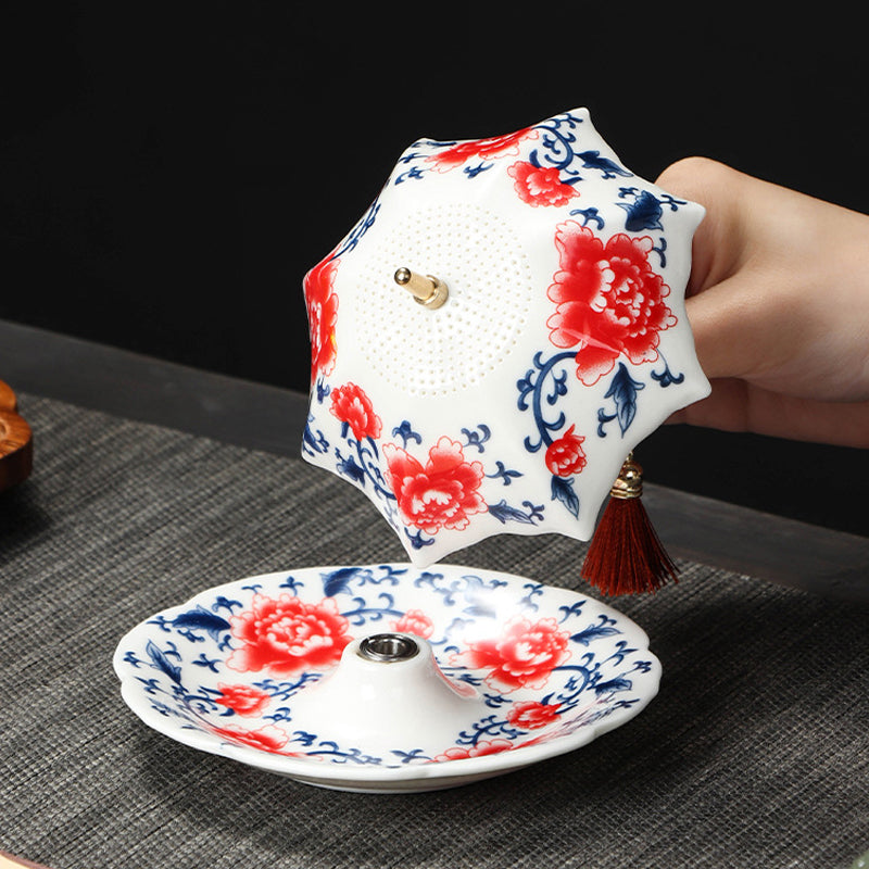 🔥2026 10K+ SOLD! 🎁Umbrella-Shaped Ceramic Tea Strainer Set  A Whimsical Gift For Tea Lovers! 💝🍵
