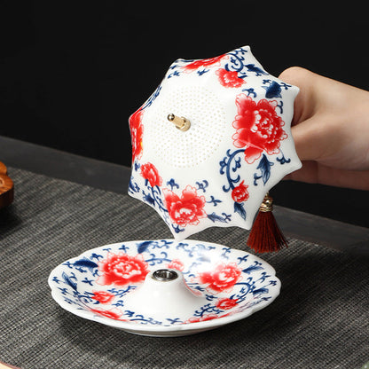 🔥2026 10K+ SOLD! 🎁Umbrella-Shaped Ceramic Tea Strainer Set  A Whimsical Gift For Tea Lovers! 💝🍵