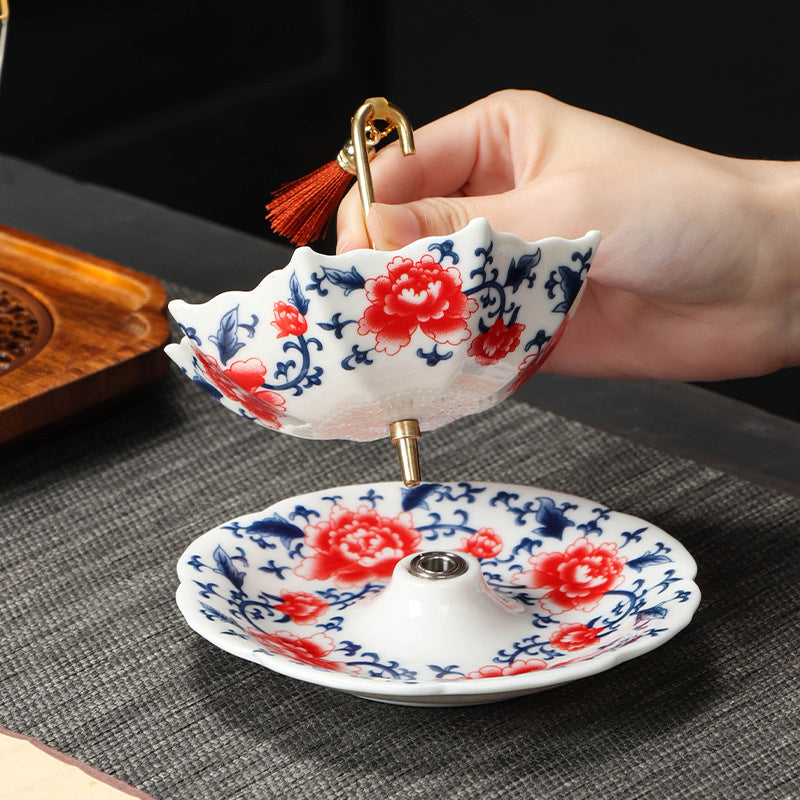 🔥2026 10K+ SOLD! 🎁Umbrella-Shaped Ceramic Tea Strainer Set  A Whimsical Gift For Tea Lovers! 💝🍵