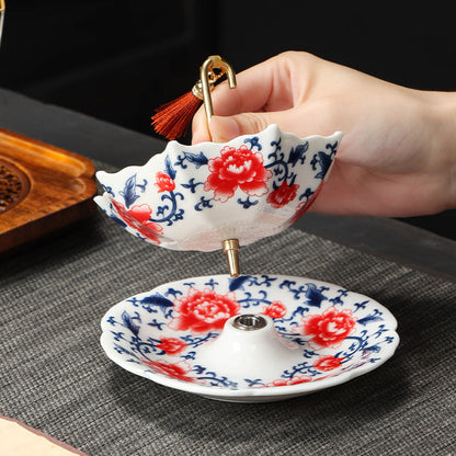 🔥2026 10K+ SOLD! 🎁Umbrella-Shaped Ceramic Tea Strainer Set  A Whimsical Gift For Tea Lovers! 💝🍵