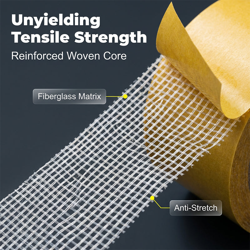 High Tack Double-Sided Adhesive Mesh Tape - Multi-Surface Bonding