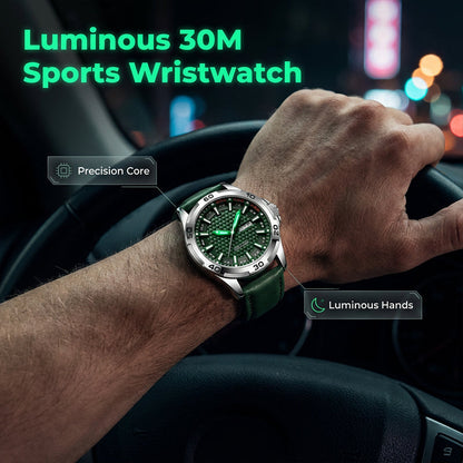 ⌚Swiss Explorer Watch | microscope‑calibrated movement，Luminous，3D Dial & 30M Water Resistant