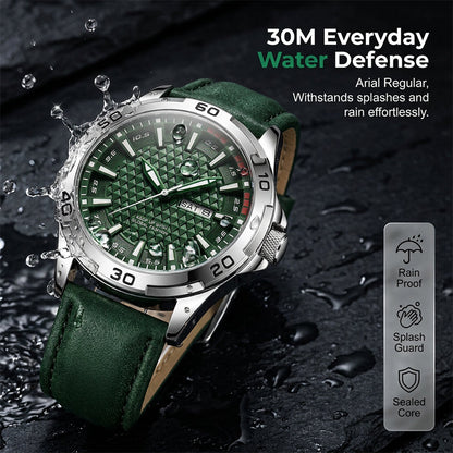 ⌚Swiss Explorer Watch | microscope‑calibrated movement，Luminous，3D Dial & 30M Water Resistant