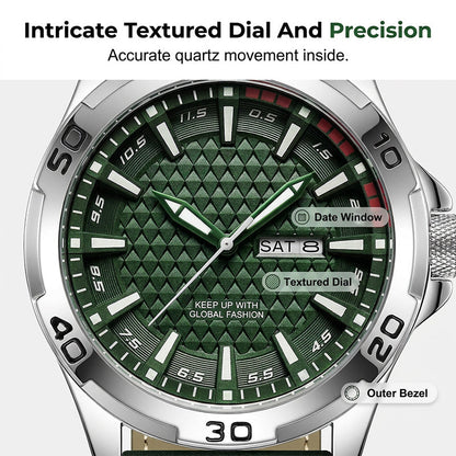⌚Swiss Explorer Watch | microscope‑calibrated movement，Luminous，3D Dial & 30M Water Resistant