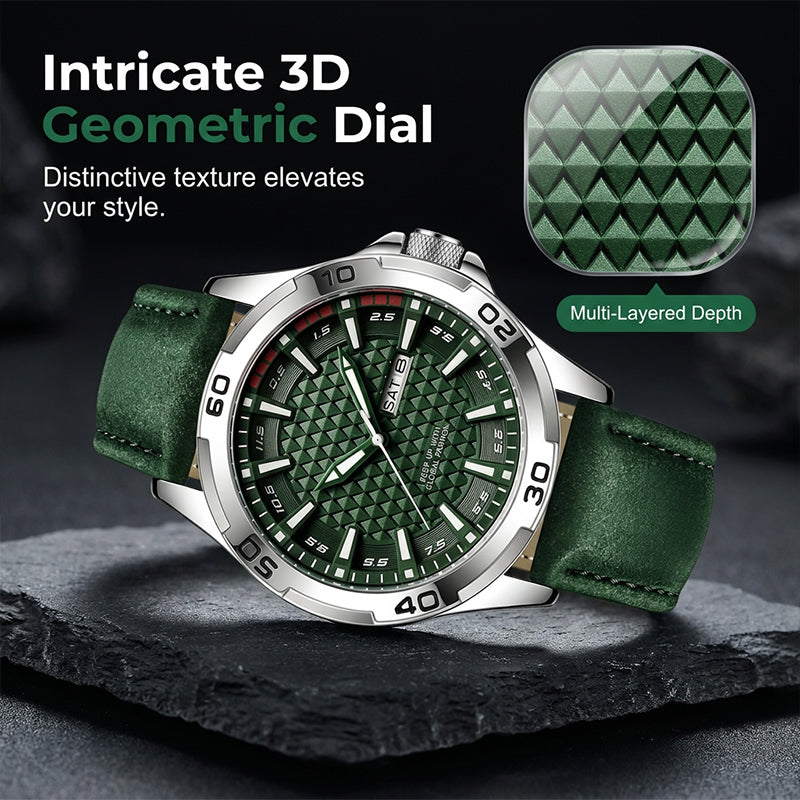 ⌚Swiss Explorer Watch | microscope‑calibrated movement，Luminous，3D Dial & 30M Water Resistant