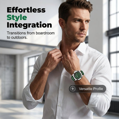 ⌚Swiss Explorer Watch | microscope‑calibrated movement，Luminous，3D Dial & 30M Water Resistant