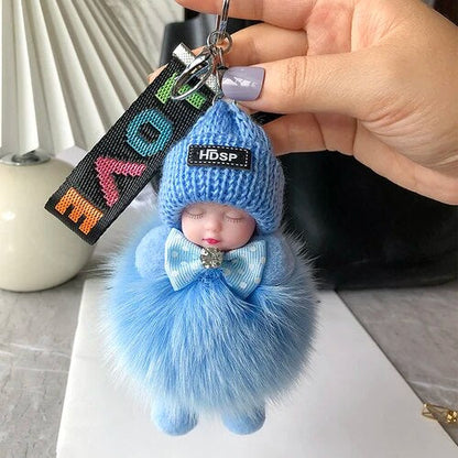 🧸 Soft Plush Doll Keychain - Adorable Style & Everyday Accessory