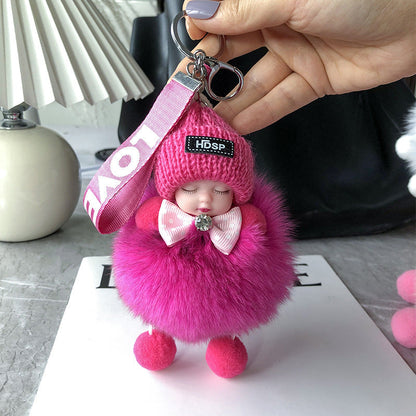 🧸 Soft Plush Doll Keychain - Adorable Style & Everyday Accessory