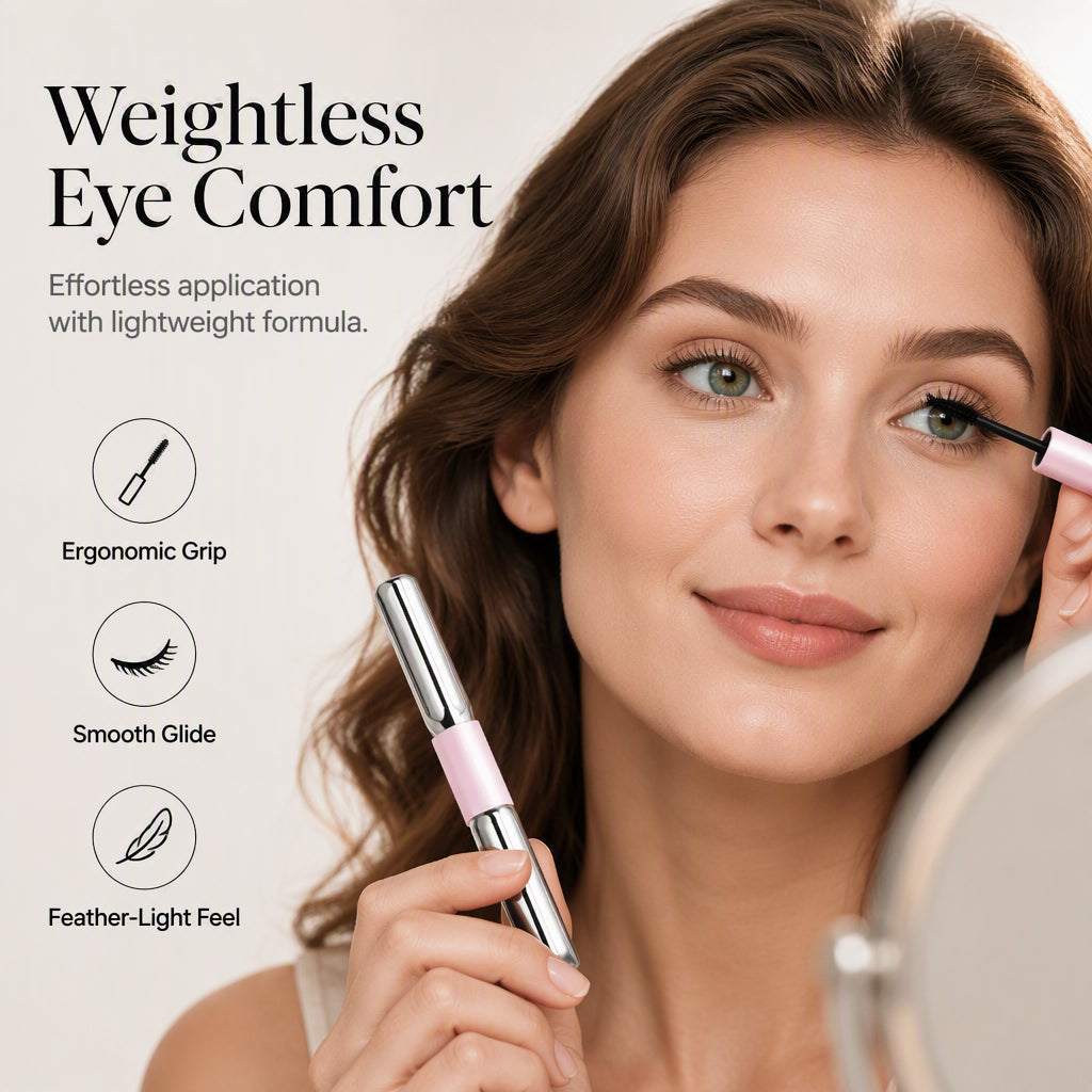 🥳2026 HOT SALE🥳💞50K+ SOLD! 💄 Double-Ended Waterproof Volumizing Mascara – 2mm precision brush, bionic fibers & 24H waterproof. No clumps, no smudges – perfect for gym & office! ✨🛡️