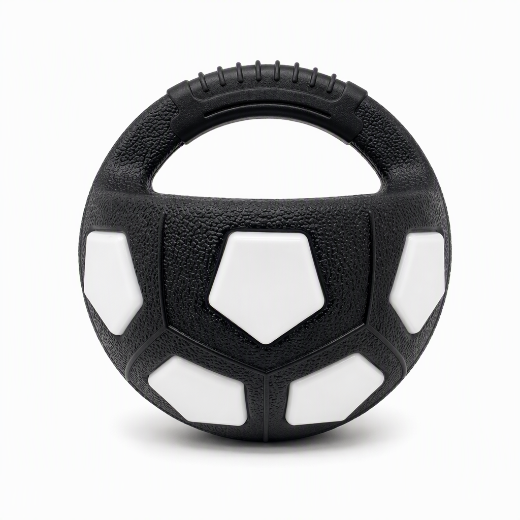 🐶 Interactive Dog Football with Handle - Engaging Play & Bite-Resistant TPR