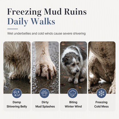 📢📢 49% OFF🐾Full Coverage Waterproof Dog Winter Jumpsuit Fleece Lined Thick Warm Four Legged Coat