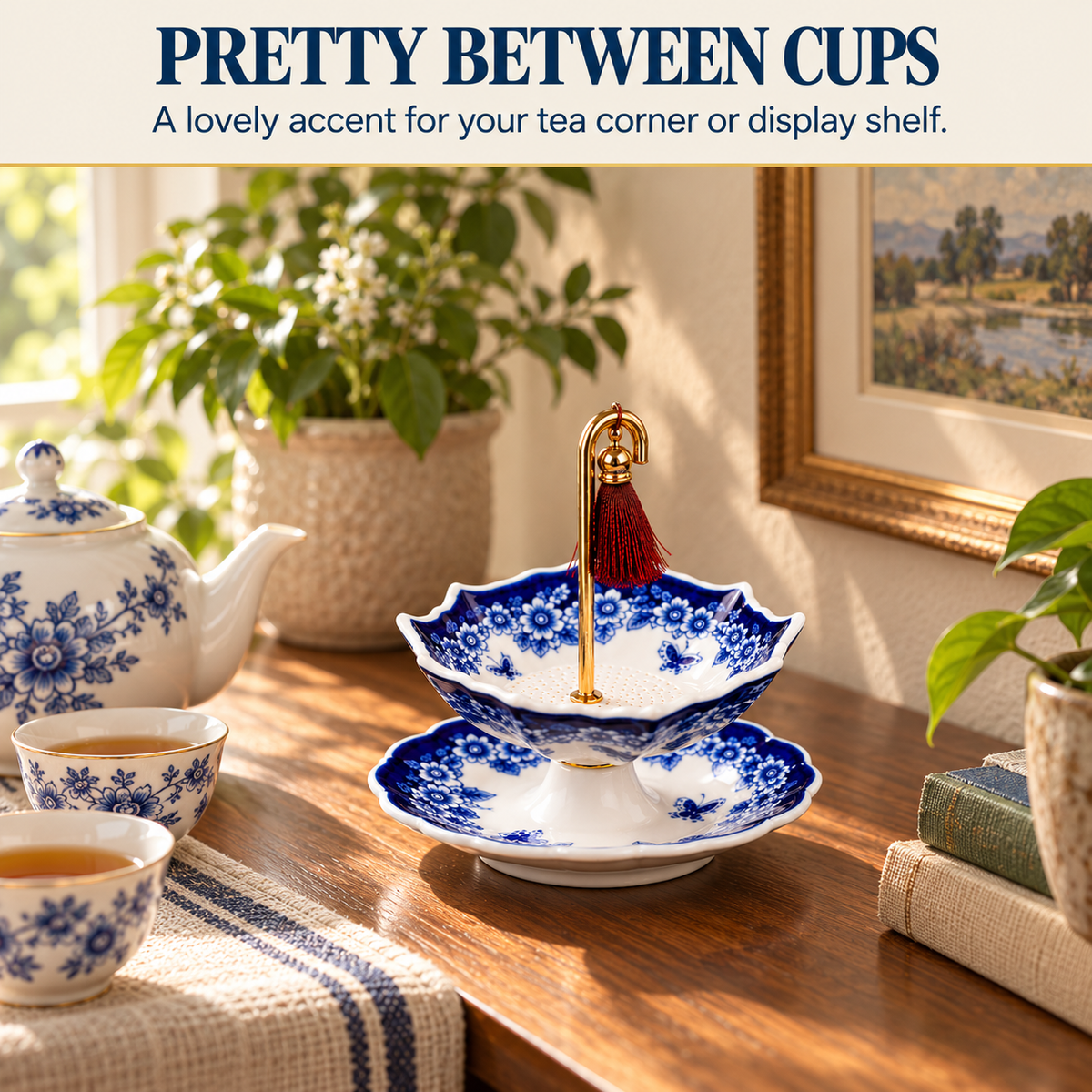Umbrella Porcelain Ceramic Tea Strainer